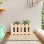 Jardinera 4 niveles madera maciza de pino blanca 80,5x79x36 cm