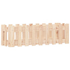 Arriate elevado jardín con valla madera maciza pino 100x30x30cm