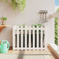 Arriate elevado jardín con valla madera maciza pino 100x30x30cm