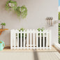 Arriate elevado jardín con valla madera maciza pino 100x30x30cm