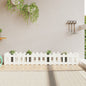 Arriate elevado jardín con valla madera maciza pino 100x30x30cm