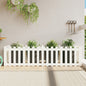 Arriate elevado jardín con valla madera maciza pino 100x30x30cm