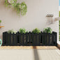 Arriate elevado jardín con valla madera maciza pino 100x30x30cm