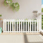 Arriate elevado jardín con valla madera maciza pino 100x30x30cm