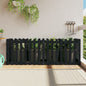 Arriate elevado jardín con valla madera maciza pino 100x30x30cm