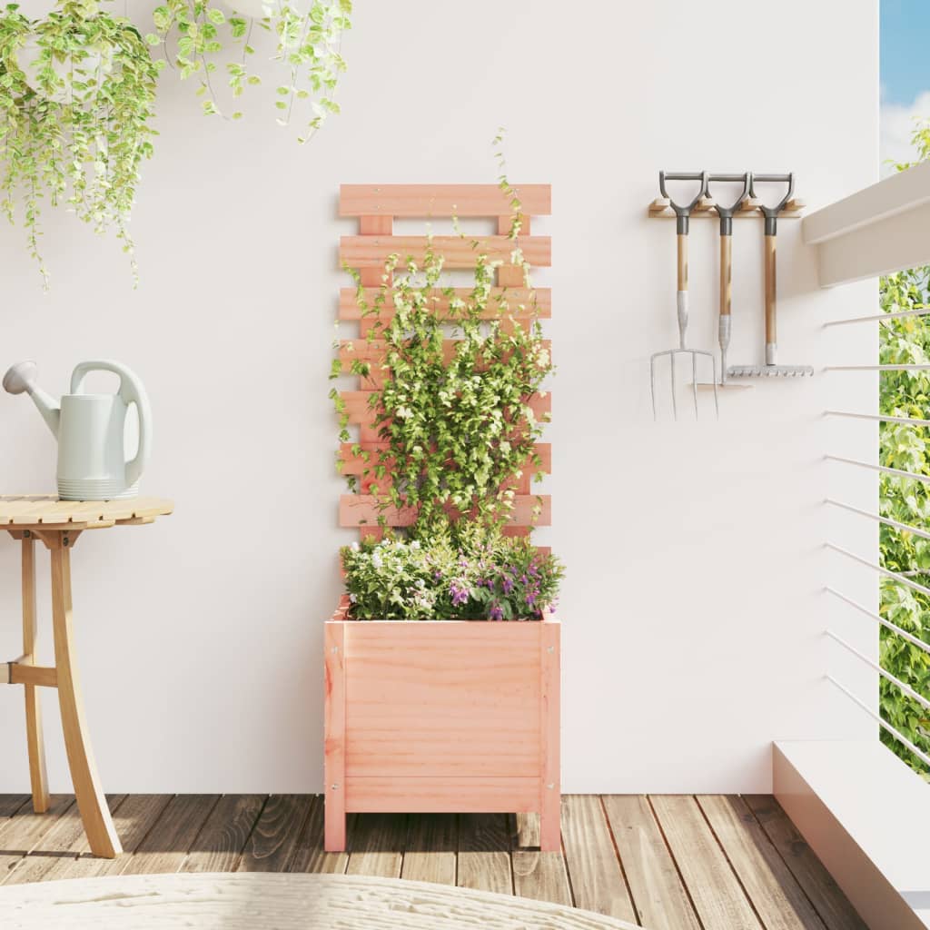 4-tier solid pine white planter 80.5x79x36 cm