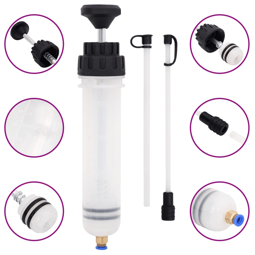 Purgador de frenos blanco y negro 0,2 L