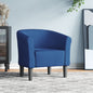 White synthetic leather armchair