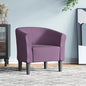 White synthetic leather armchair