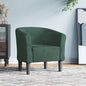 White synthetic leather armchair