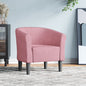 White synthetic leather armchair