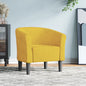 White synthetic leather armchair