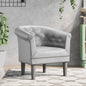White synthetic leather armchair