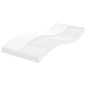 Colchão de espuma de 7 zonas firmeza 20 ILD branco 100x200 cm