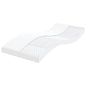 Colchão de espuma de 7 zonas firmeza 20 ILD branco 100x200 cm