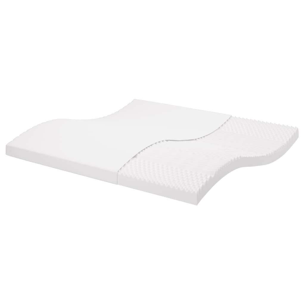Colchón de espuma de 7 zonas dureza 20 ILD blanco 100x200 cm