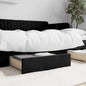 Cajones cama 2 uds madera ingeniería cuero sintético capuchino