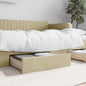 Cajones cama 2 uds madera ingeniería cuero sintético capuchino