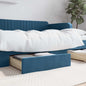 Cajones cama 2 uds madera ingeniería cuero sintético capuchino