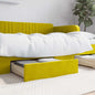 Cajones cama 2 uds madera ingeniería cuero sintético capuchino