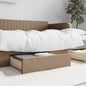 Cajones cama 2 uds madera ingeniería cuero sintético capuchino