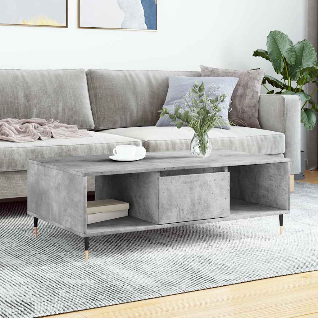 Gold Stainless Steel and Tempered Glass Coffee Table