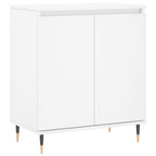Aparador de madera contrachapada blanco 60x35x70 cm