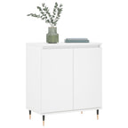 Aparador de madera contrachapada blanco 60x35x70 cm