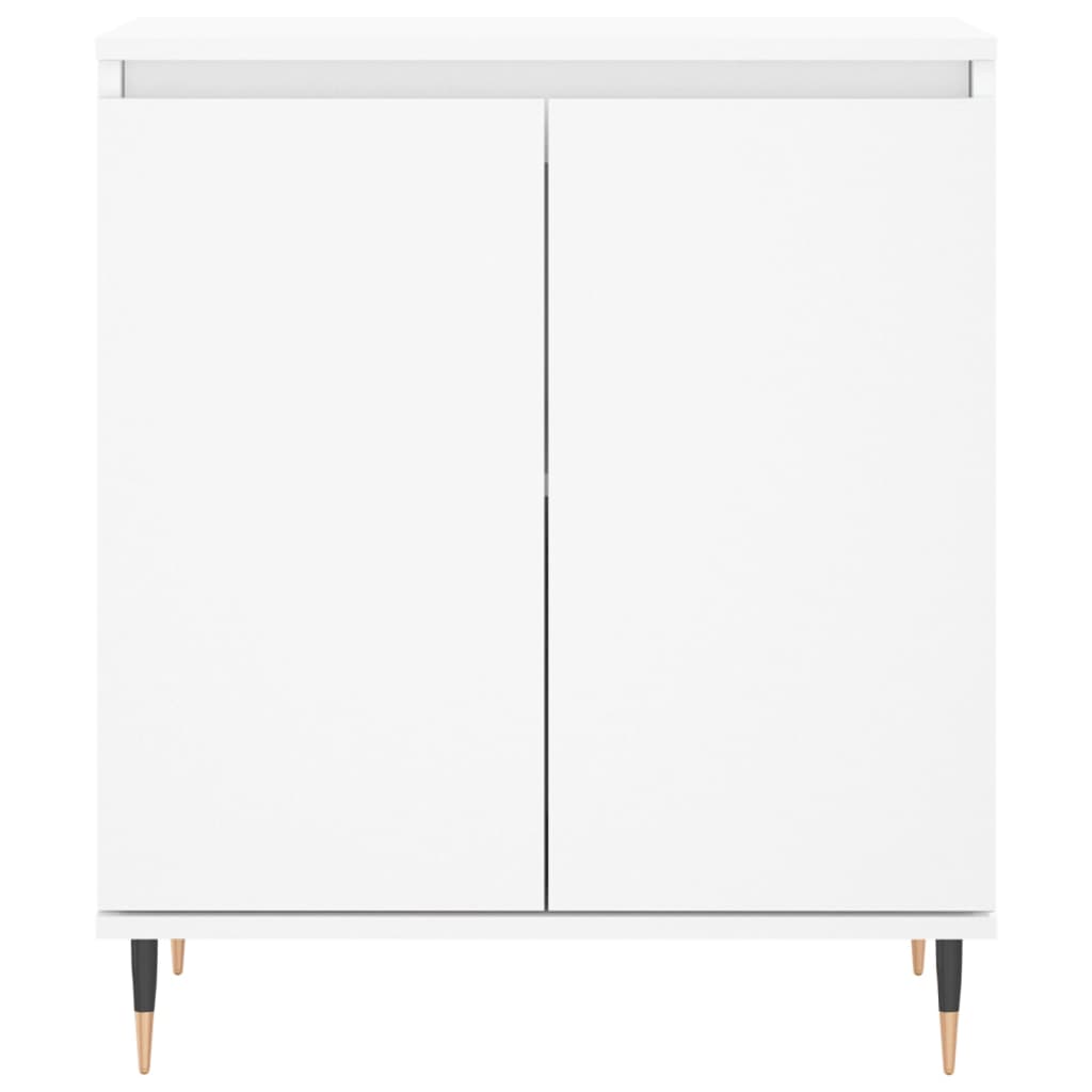 Aparador de madera contrachapada blanco 60x35x70 cm