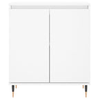 Aparador de madera contrachapada blanco 60x35x70 cm