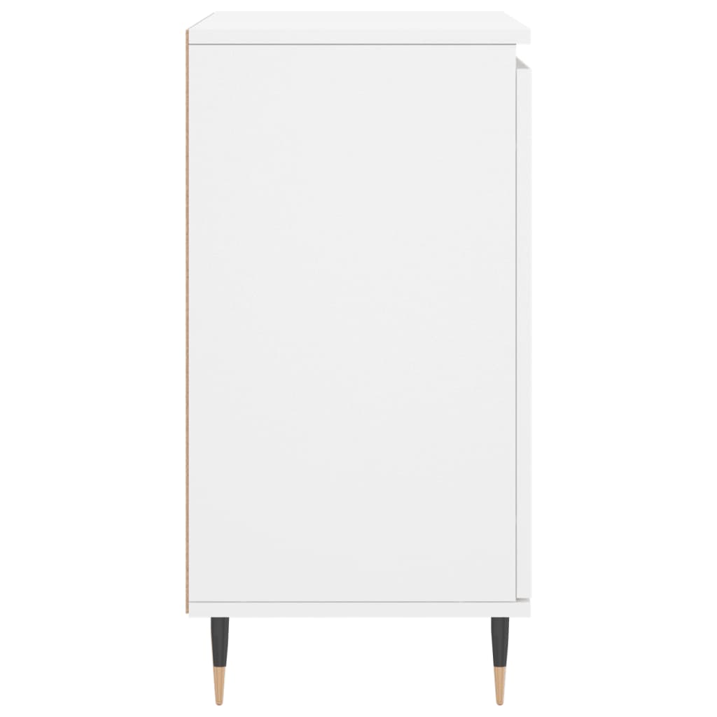 Aparador de madera contrachapada blanco 60x35x70 cm