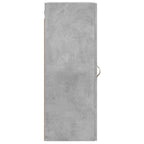Armario de pared gris hormigón 34,5x34x90 cm