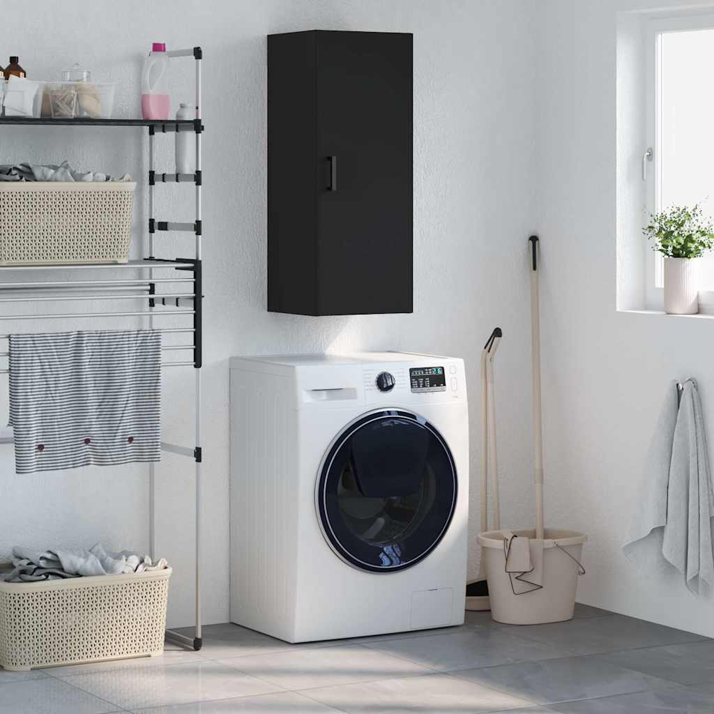 Wall cabinet engineered wood concrete gray 34.5x34x90 cm