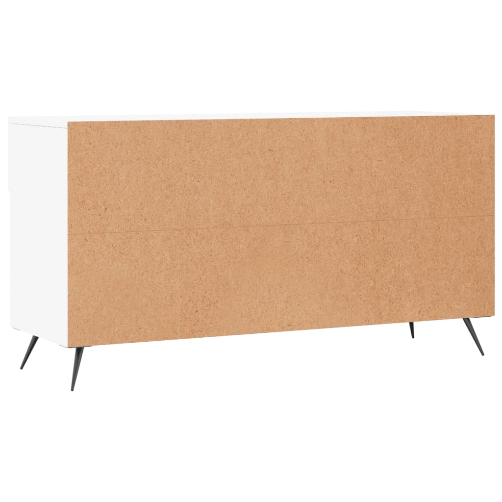 Zapatero madera de ingeniería blanco 102x35x55 cm