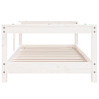 Estructura de cama para niños madera de pino blanco 70x140 cm