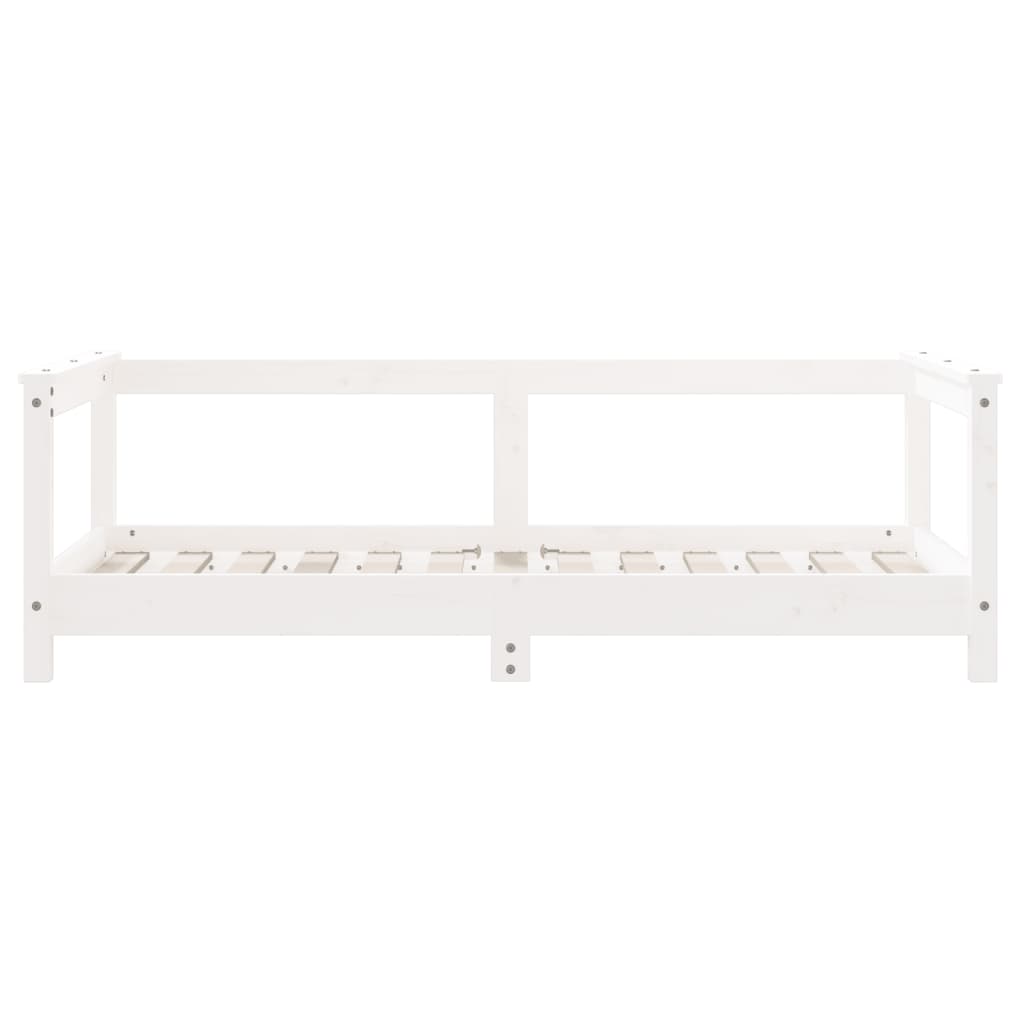 Estructura de cama para niños madera de pino blanco 70x140 cm