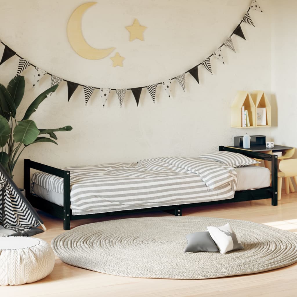 Children's bed frame white pine wood 70x140 cm