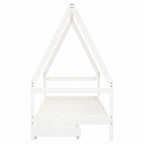 Estructura cama infantil y cajones madera pino blanco 90x190 cm