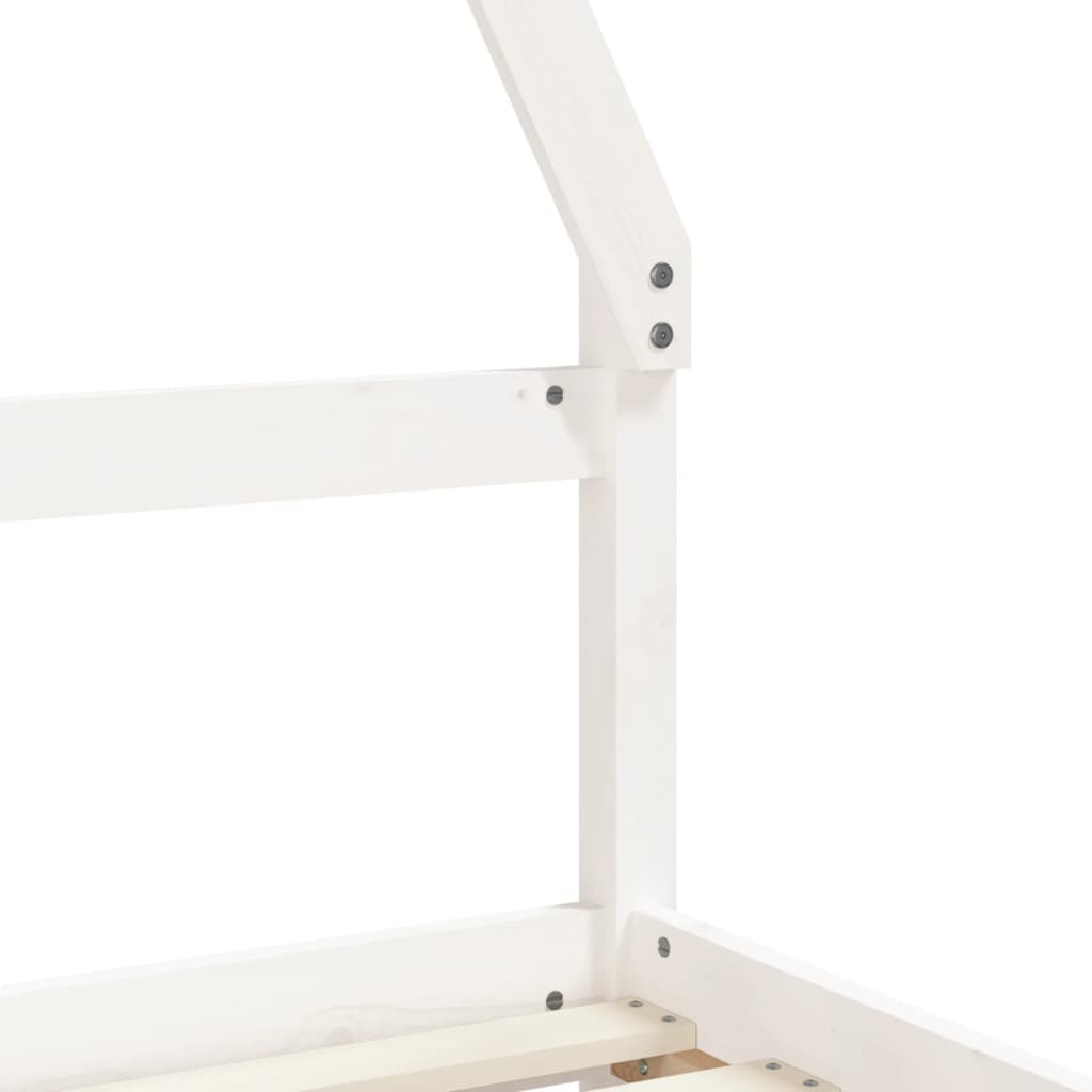 Estructura cama infantil y cajones madera pino blanco 90x190 cm