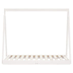 Estructura de cama para niños madera de pino blanco 70x140 cm