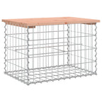 Banco de jardín diseño gaviones madera abeto Douglas 63x44x42cm