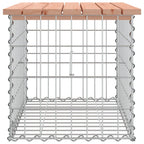 Banco de jardín diseño gaviones madera abeto Douglas 63x44x42cm