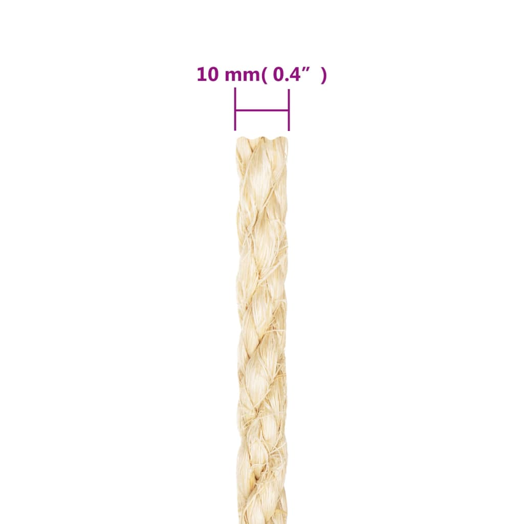 Cuerda 100% sisal 10 mm 25 m