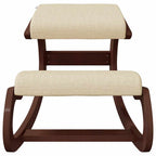 Taburete rodillas madera contrachapada abedul crema 55x84x55 cm