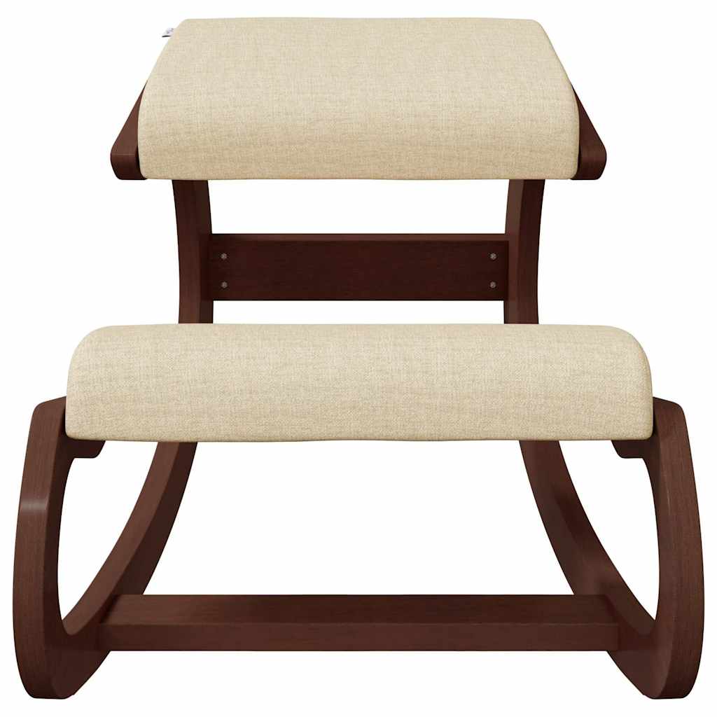 Taburete rodillas madera contrachapada abedul crema 55x84x55 cm