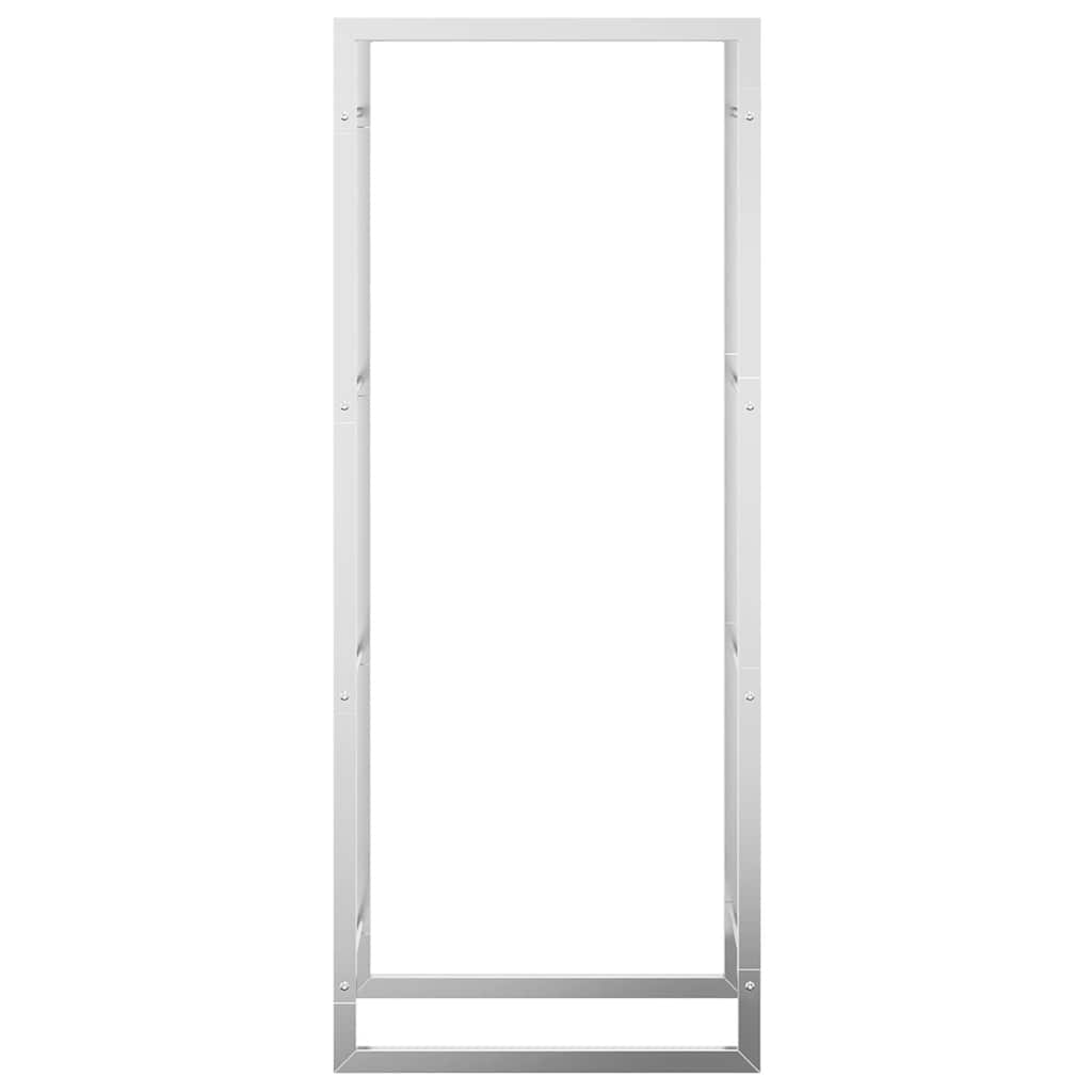 Estante para leña acero inoxidable 50x28x132 cm