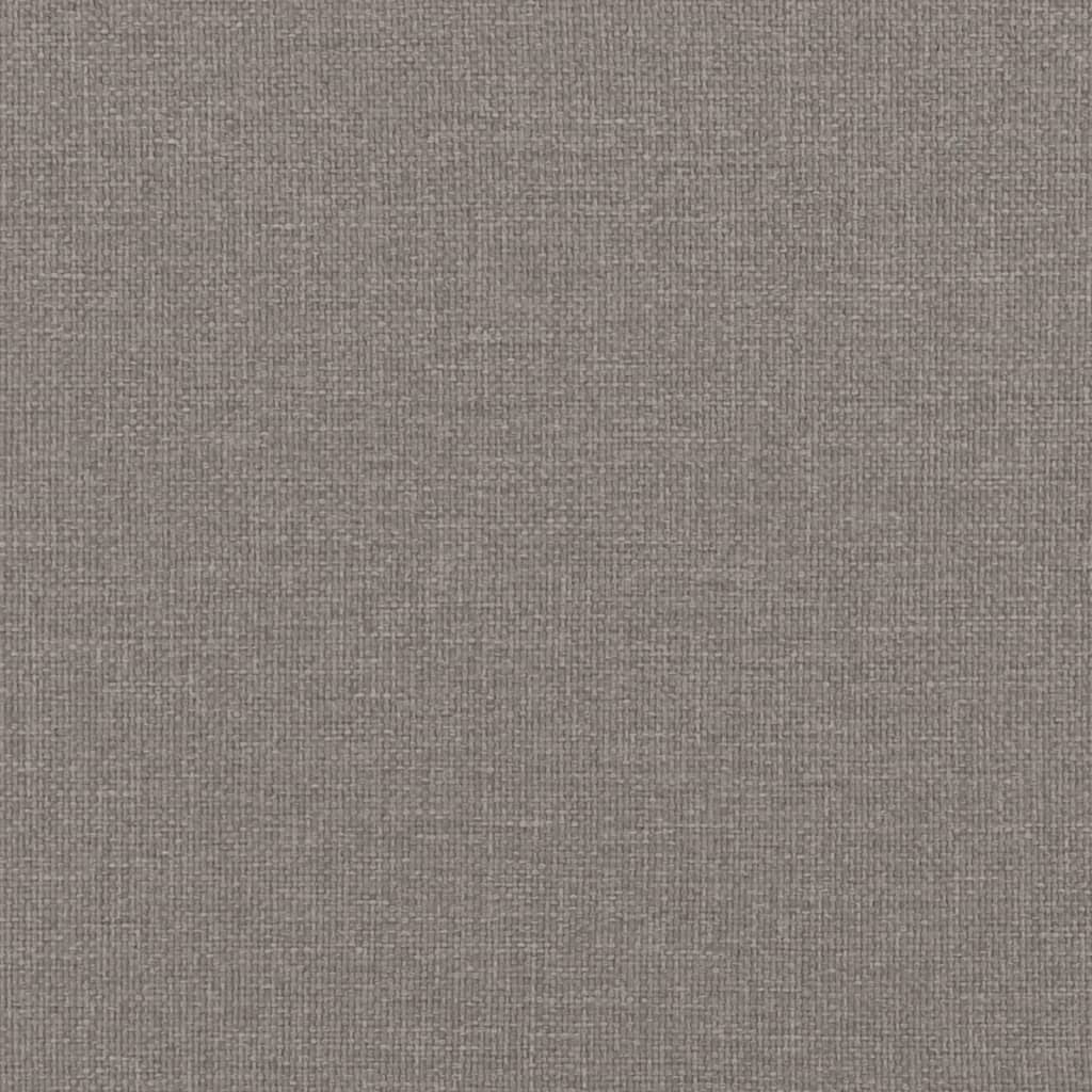 Sofá cama con colchón tela gris taupe 90x200 cm