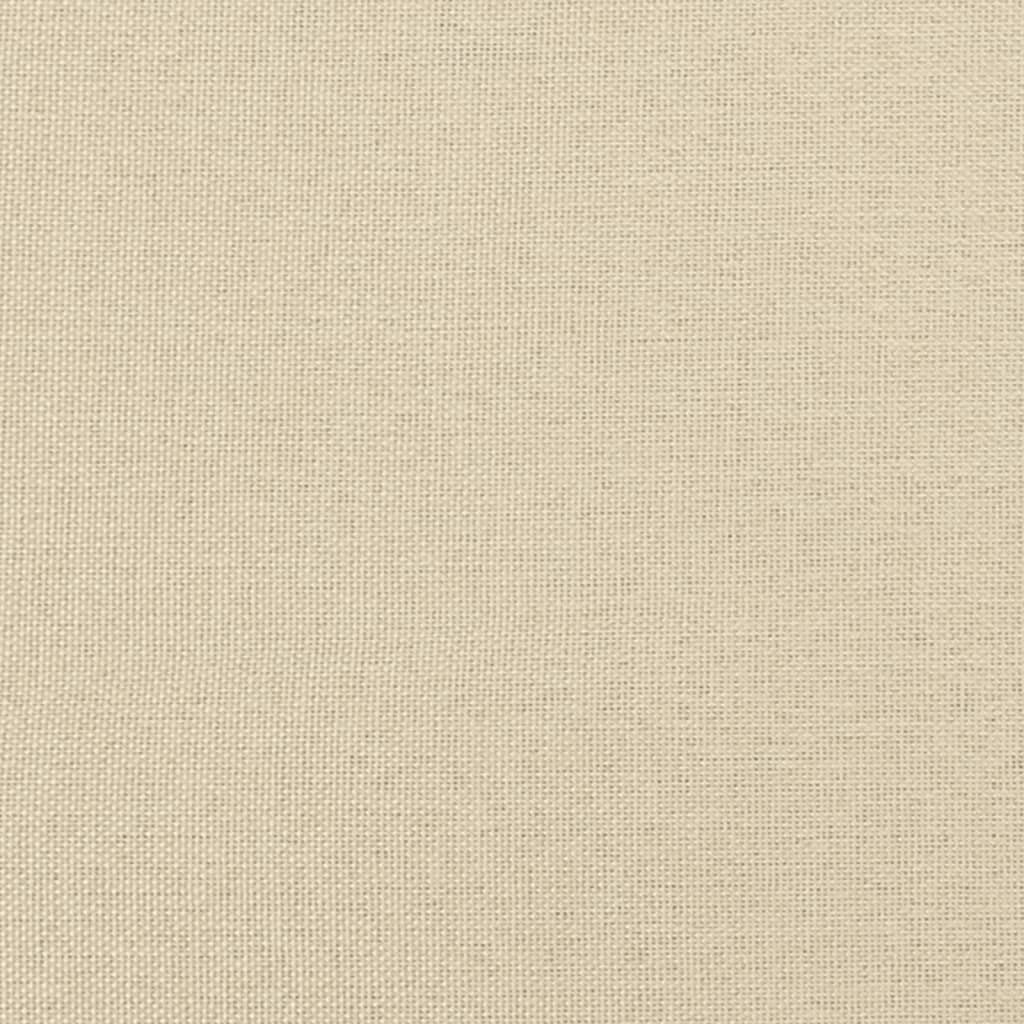 Sofá cama con colchón tela crema 100x200 cm
