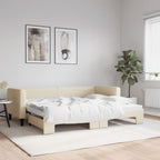 Sofá cama nido con colchón terciopelo verde oscuro 90x200 cm