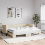 Sofá cama nido con colchón terciopelo verde oscuro 90x200 cm
